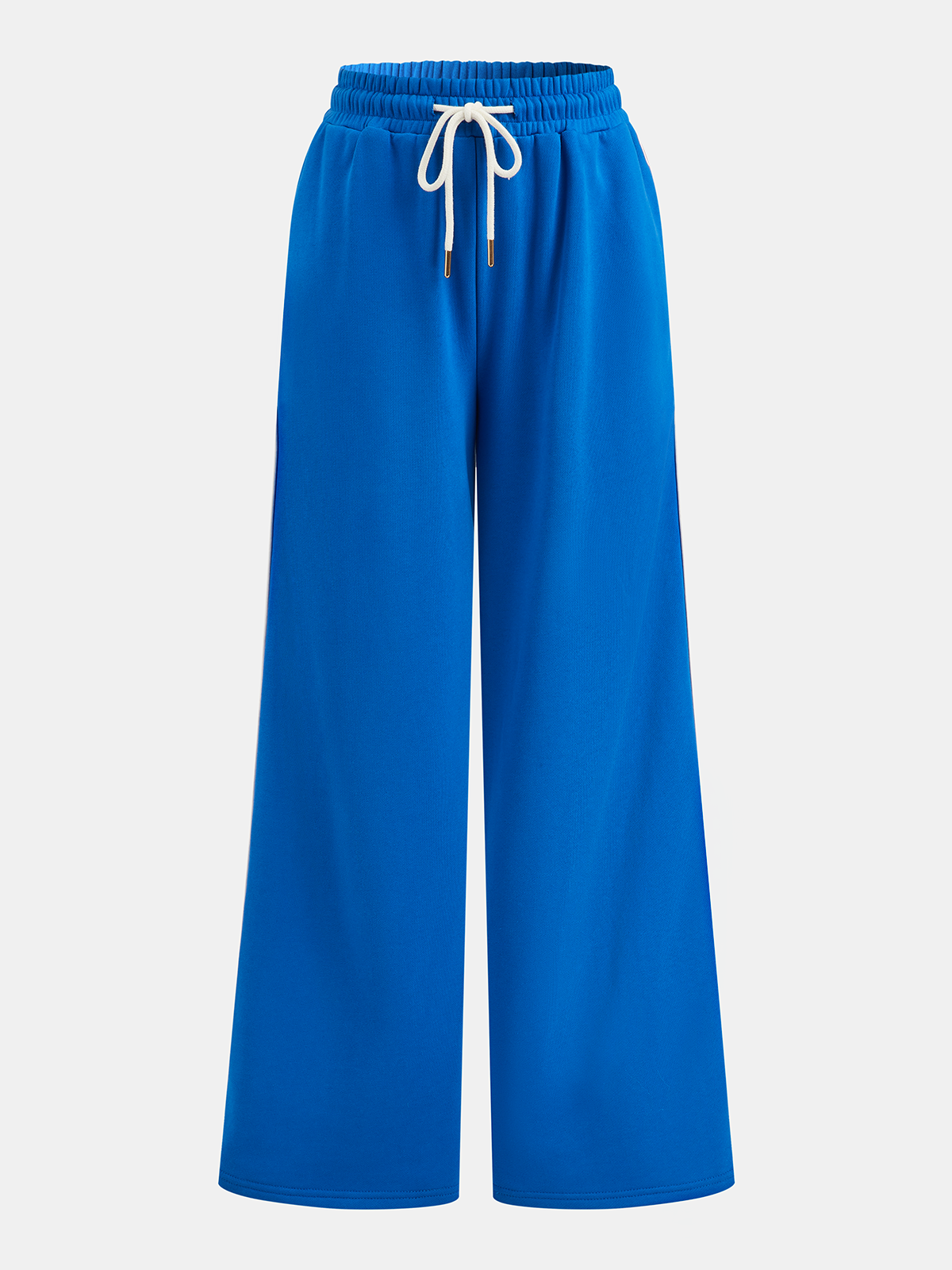 Pantalon de survêtement à cordon de serrage et rayures latérales