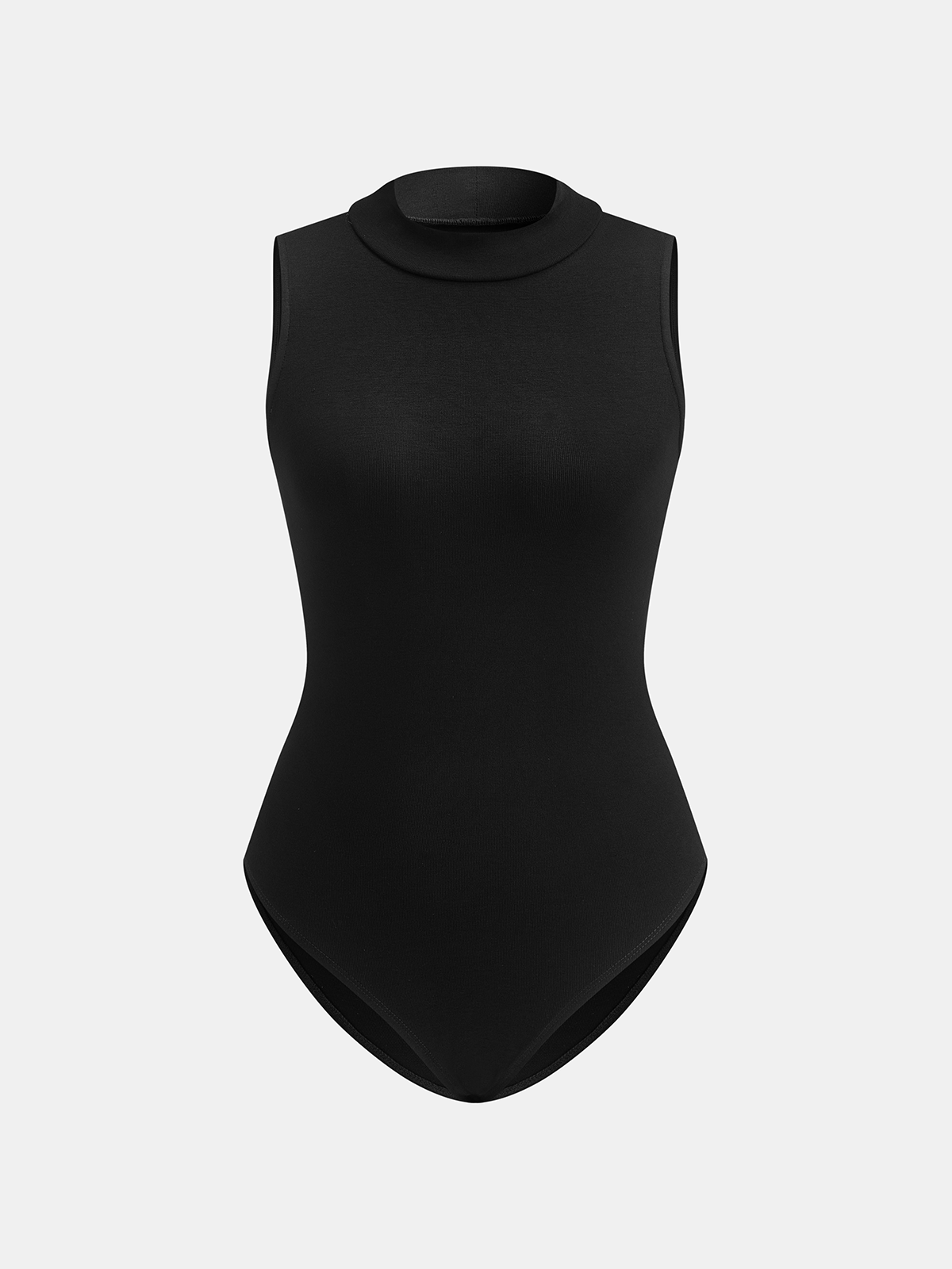 Sleeveless Bodysuit and Faux Leather Skirt Set