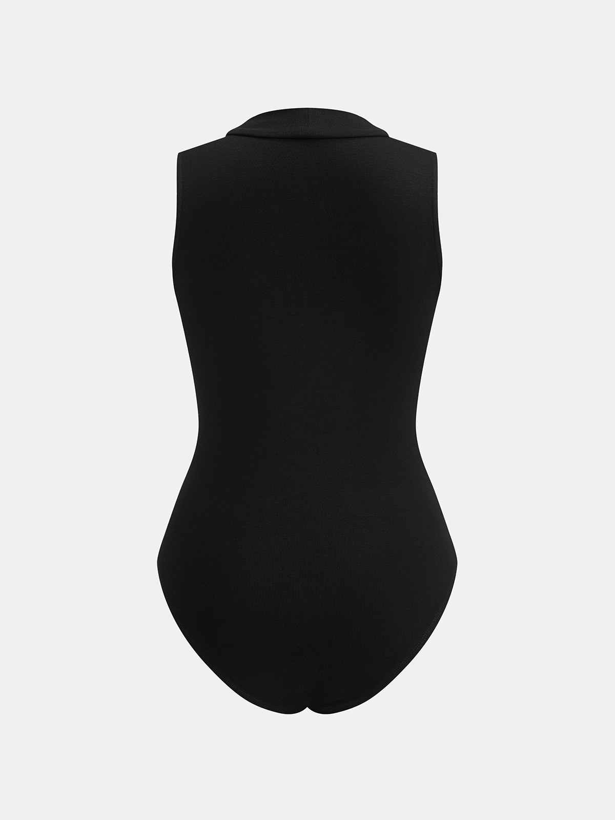 Sleeveless Bodysuit and Faux Leather Skirt Set