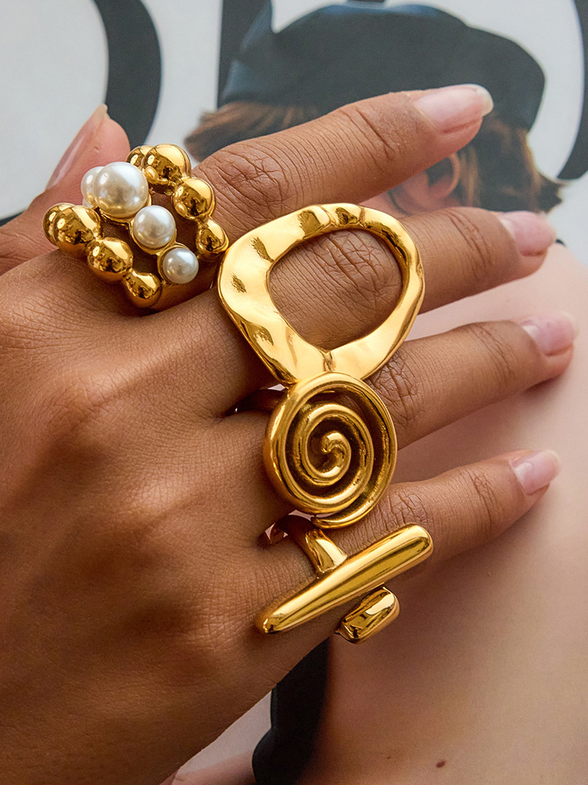 Hammered Irregular Ring