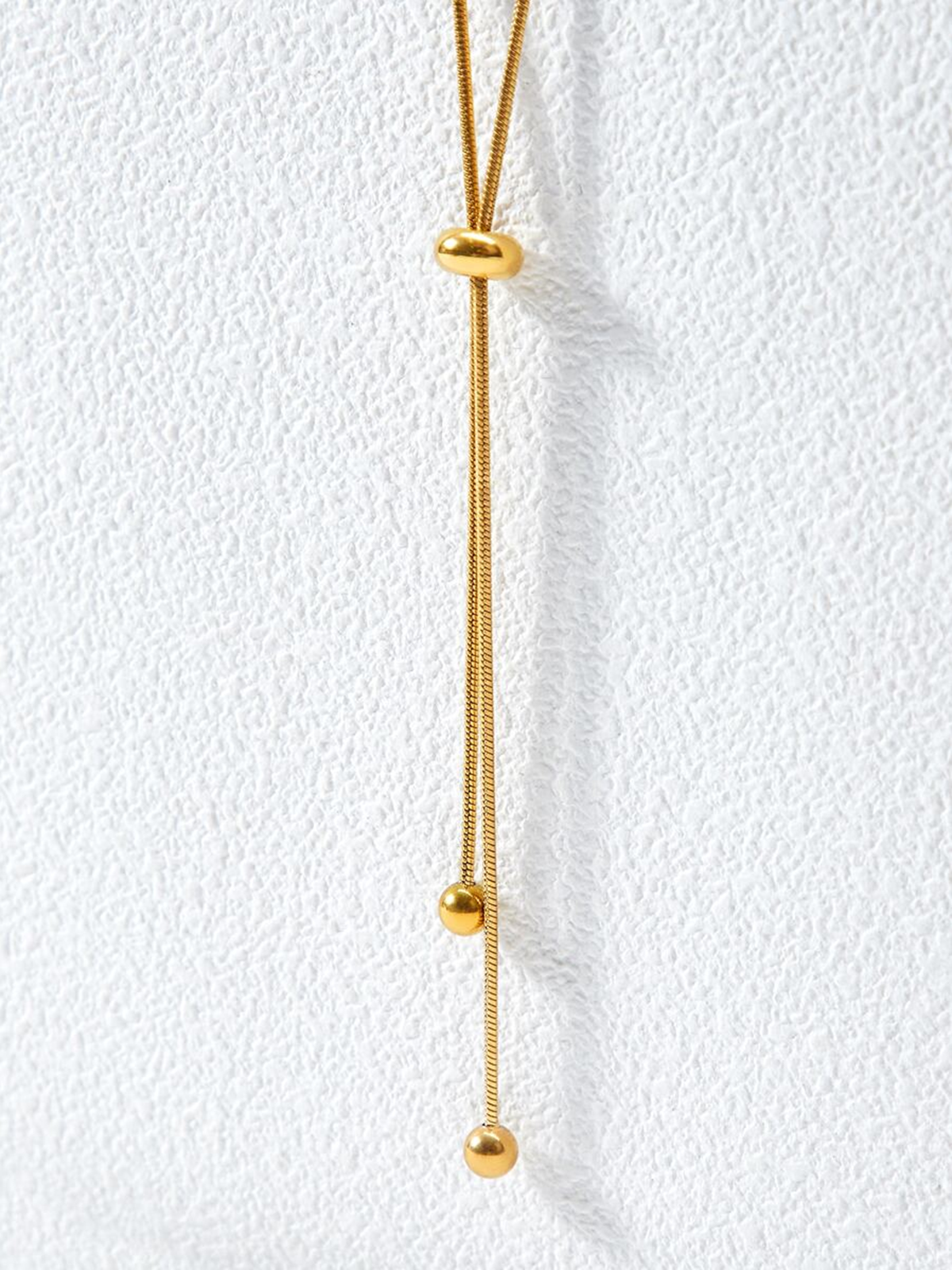 Snake Chain Lariat Necklace