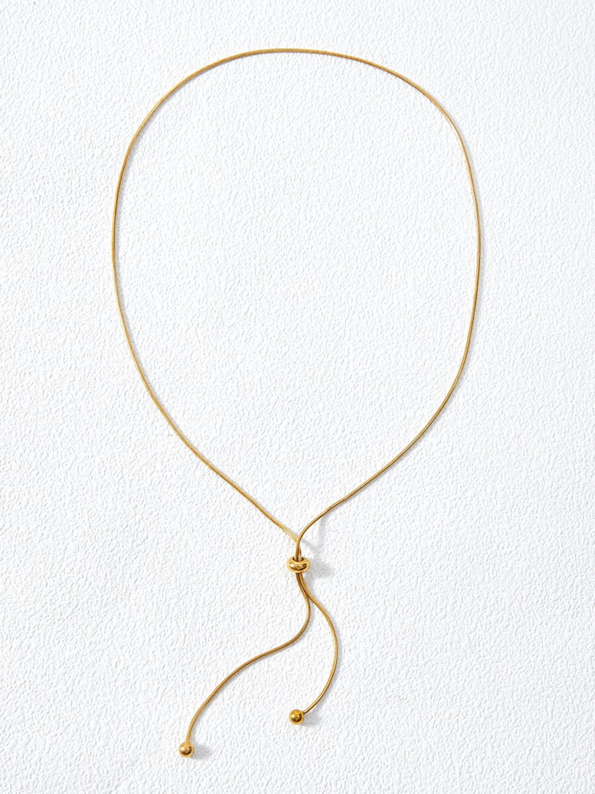 Snake Chain Lariat Necklace