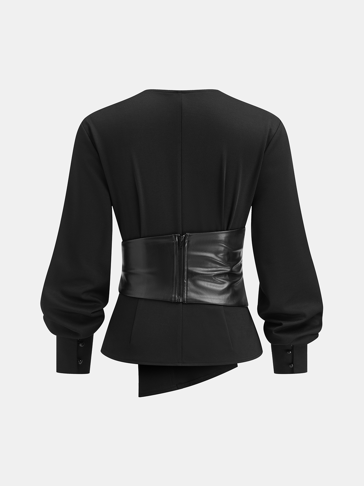 Removable Waist Corset Wrap Blouse