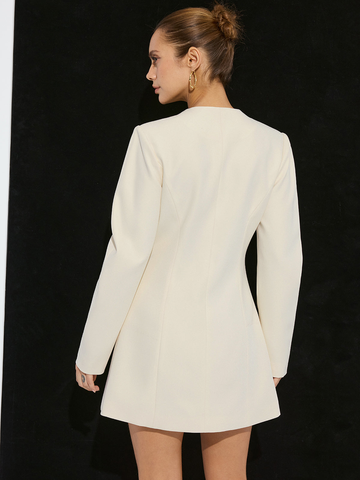 Double-Breasted Mini Blazer Dress