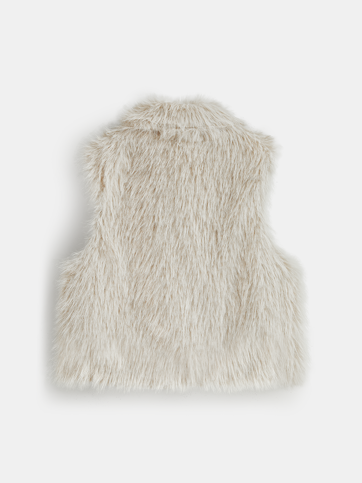 Faux Fur Turtleneck Vest