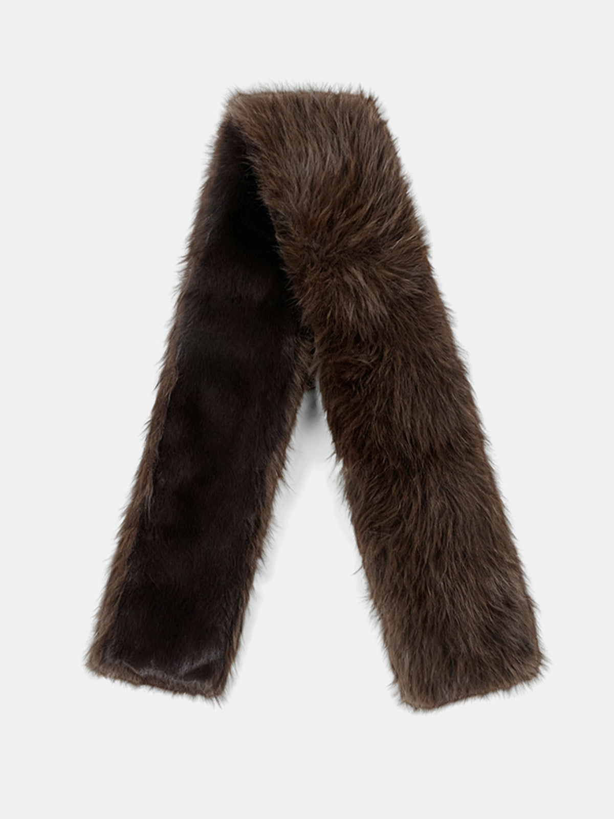 Faux-Fur Trimmed Scarf