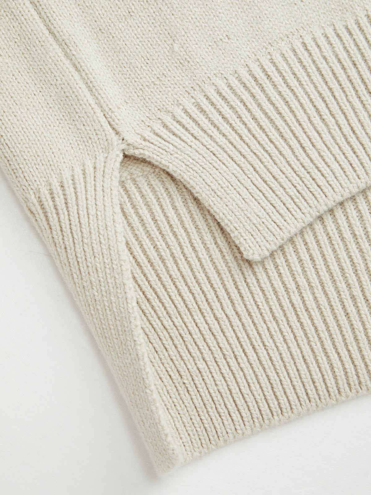 Loose Knit Sweater with Scarf Collar