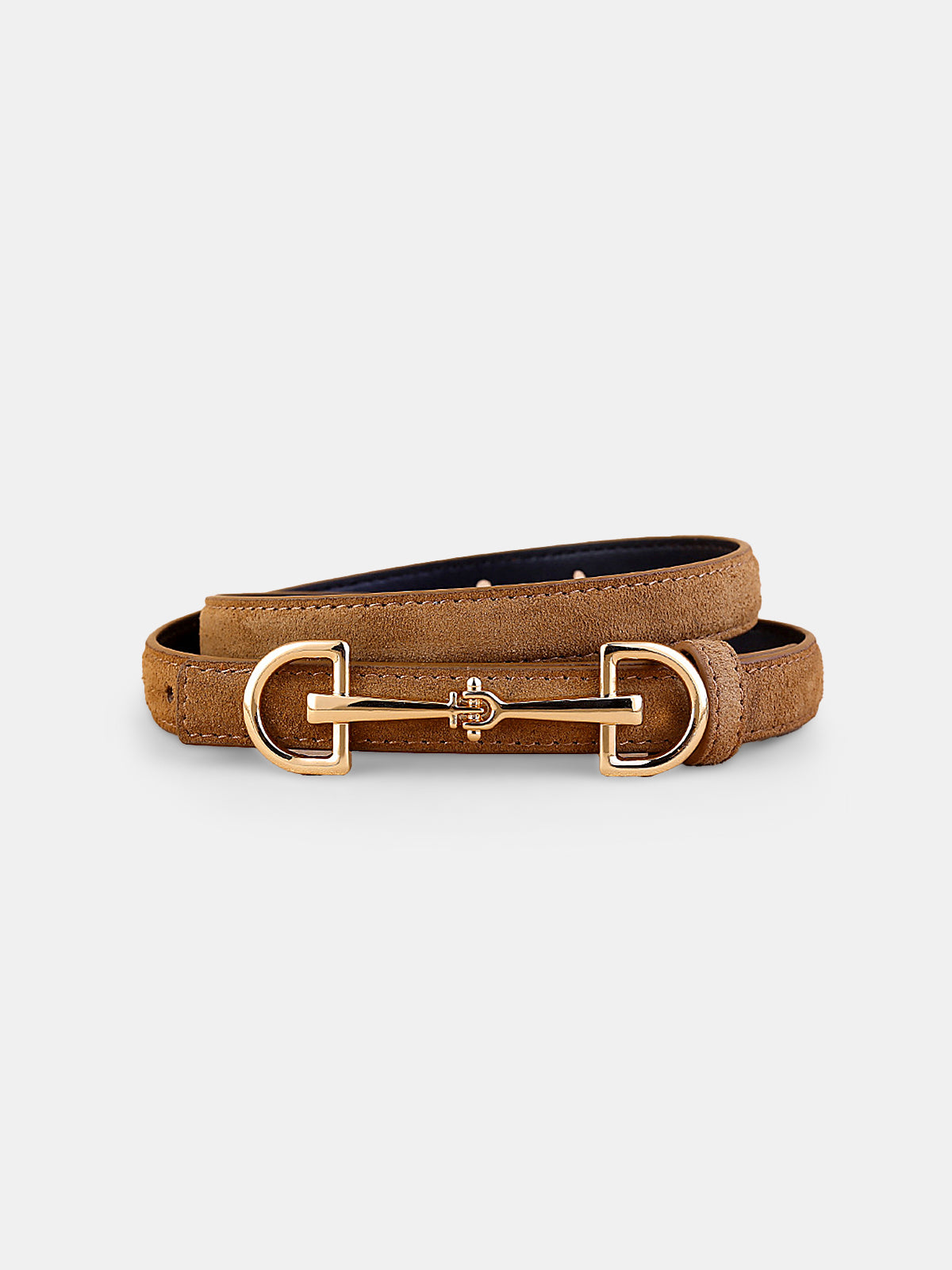 Horsebit Buckle Leather Belt
