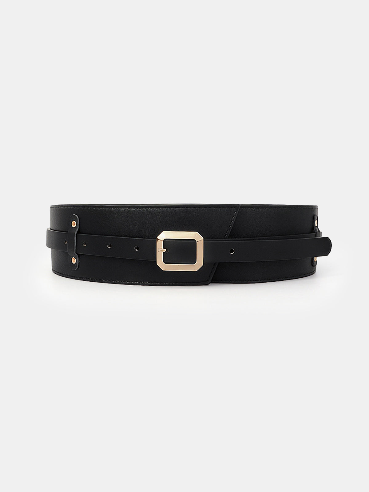 Wide Square Buckle Belt