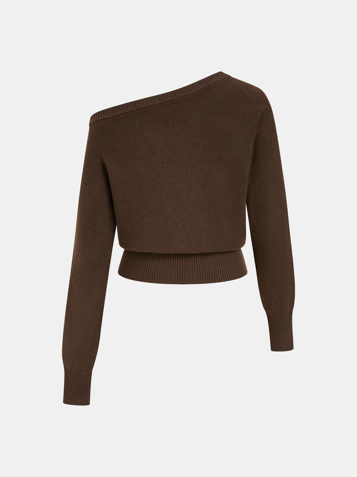 Off-Shoulder Knit Sweater