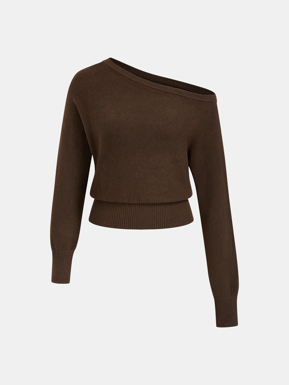 Off-Shoulder Knit Sweater