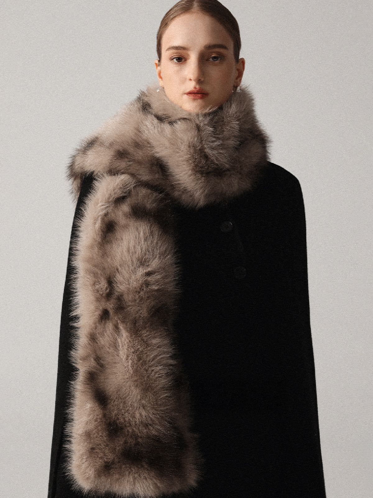 Leopard-Print Faux Fur Scarf