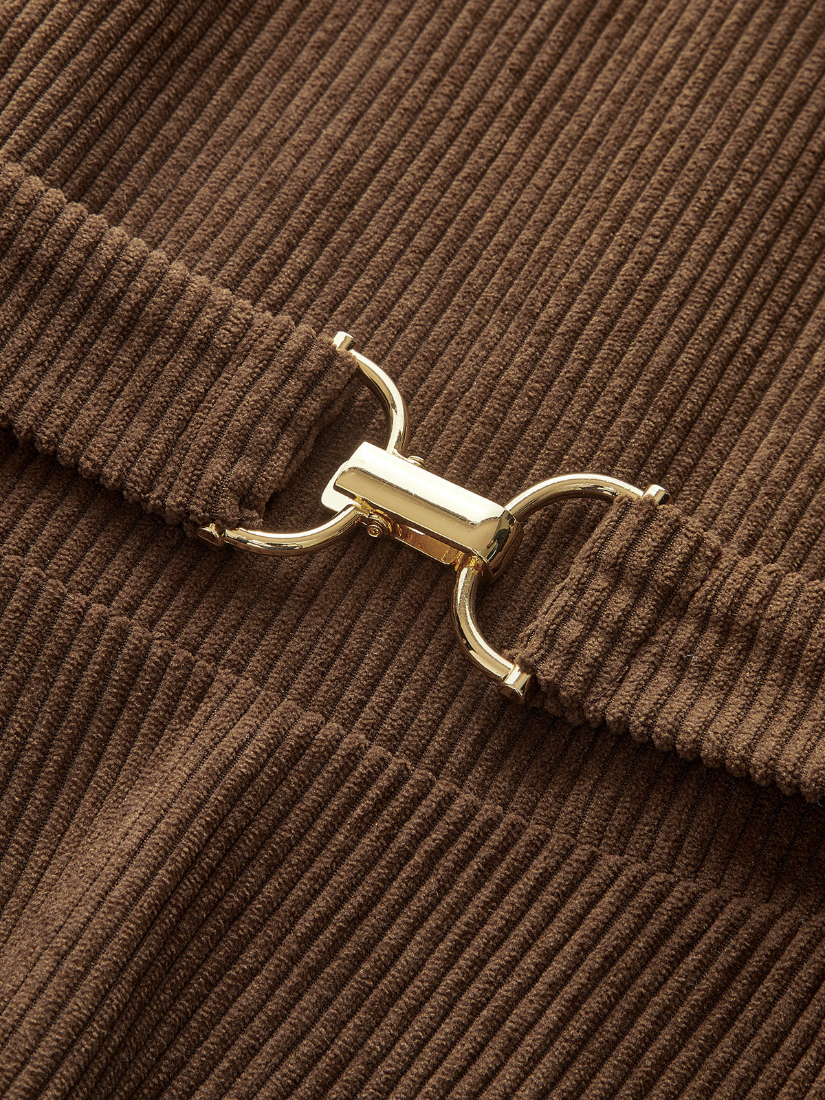 Belted Peplum Corduroy Balloon-Sleeve Top