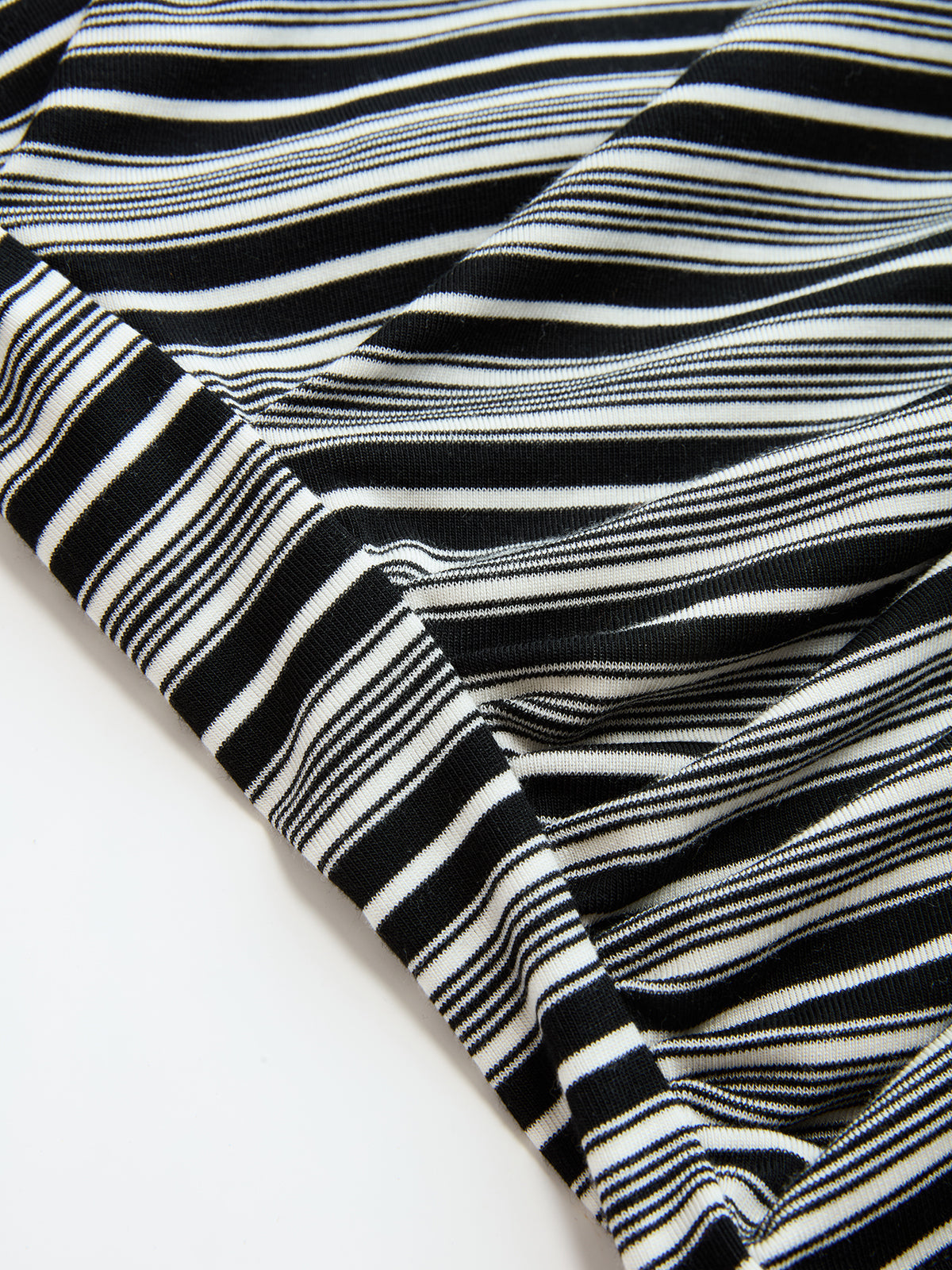 Asymmetric Striped Top with Off-Shoulder Design
