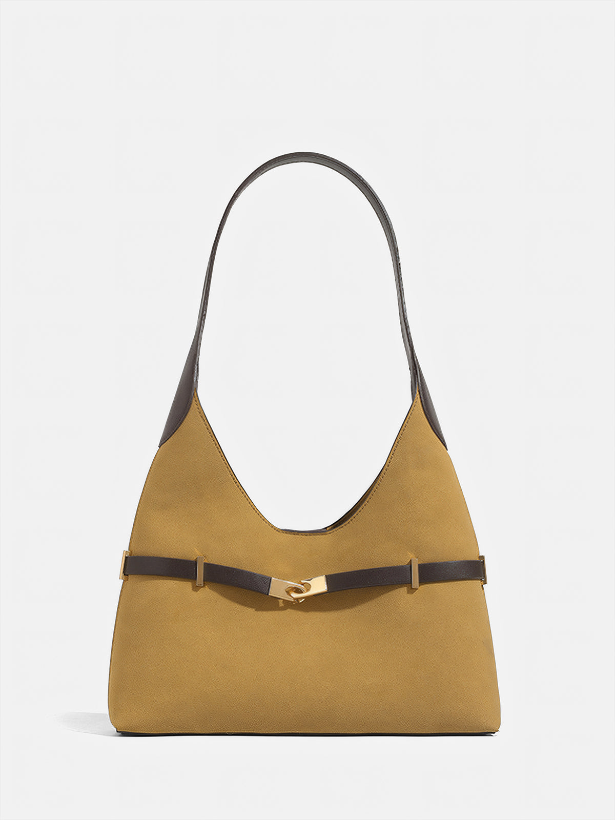 Color-Block Metal-Accent Shoulder Bag