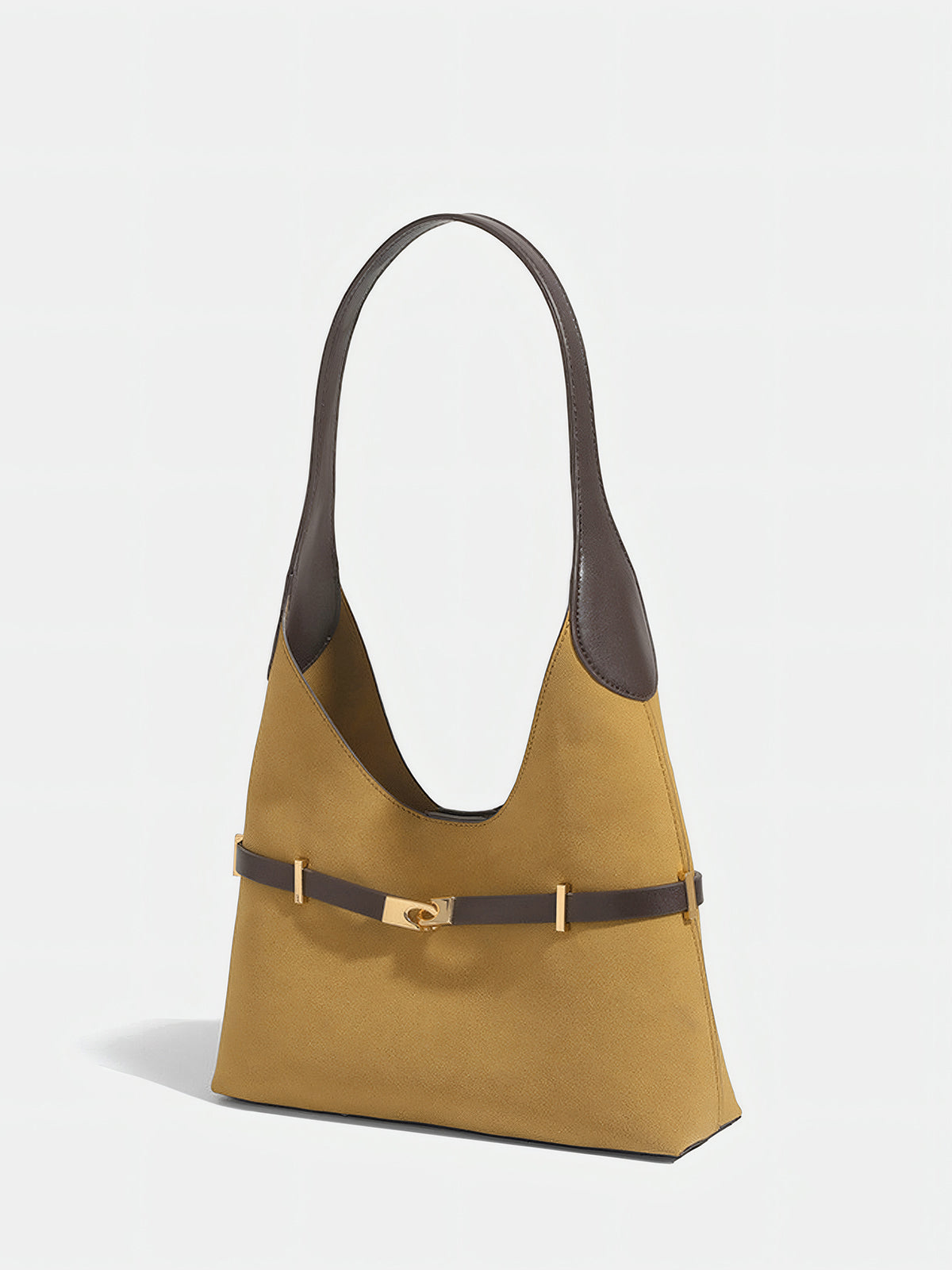 Color-Block Metal-Accent Shoulder Bag