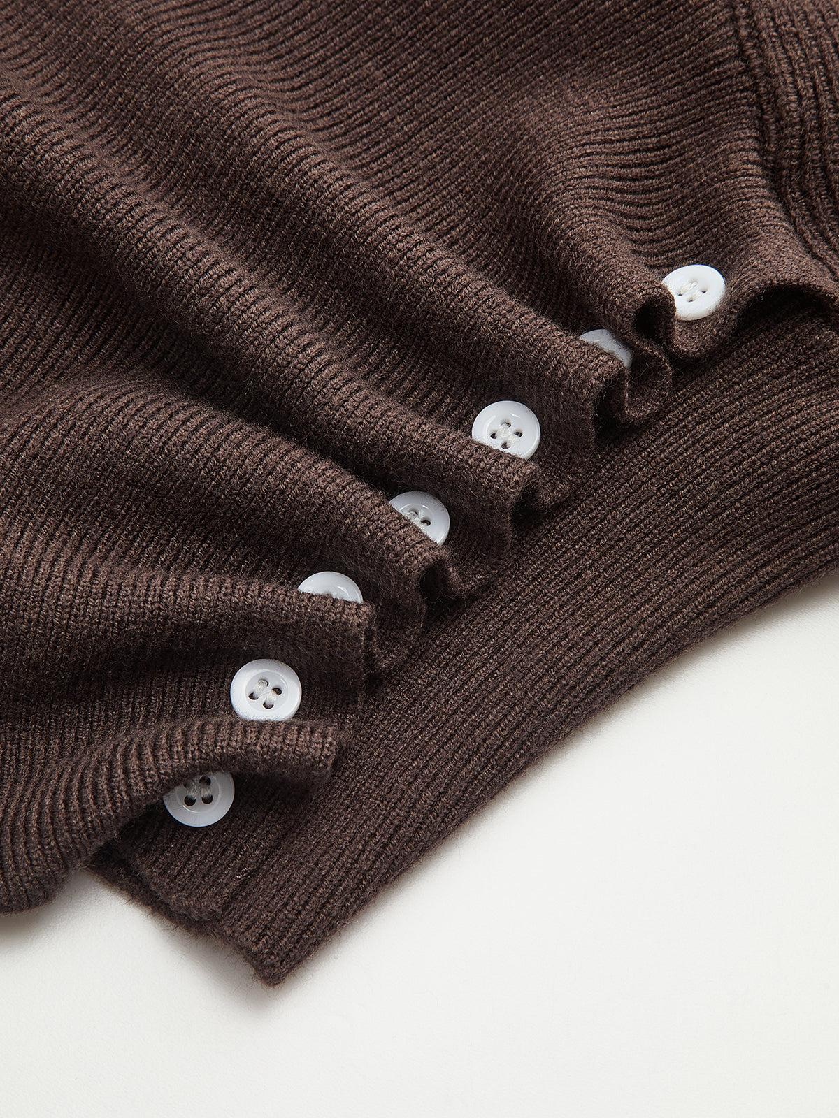 Side Pleats Turtleneck Cinched-Waist Knit Sweater