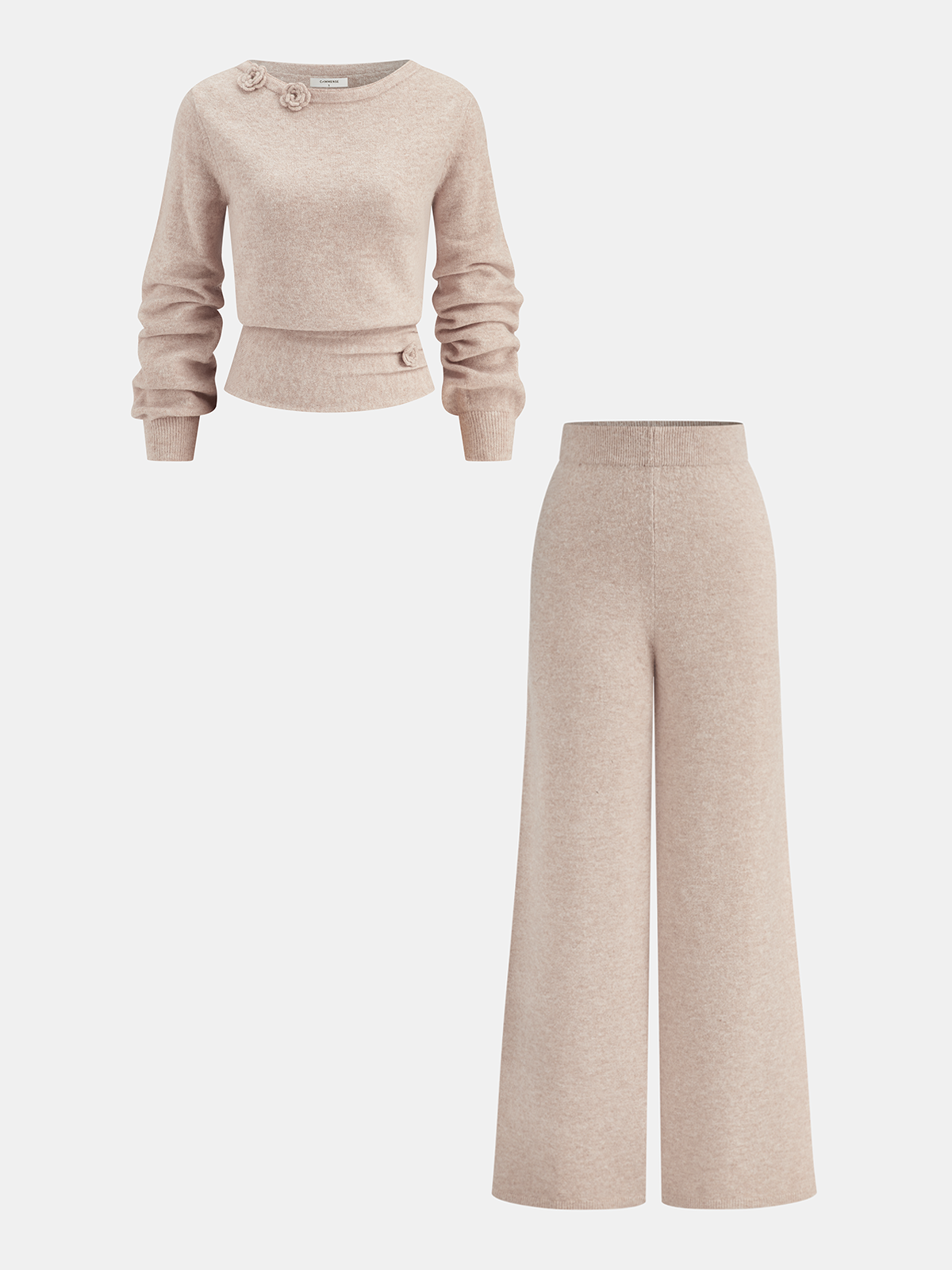Knit Wide-Leg Pants