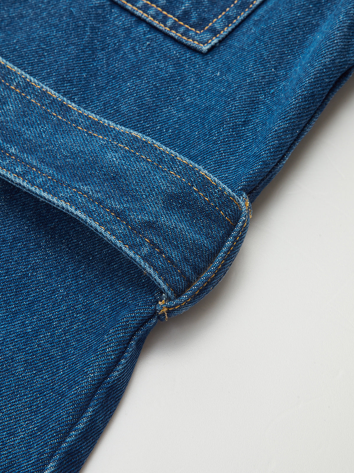Belted Denim Jacket with Tie-Cuff Detail