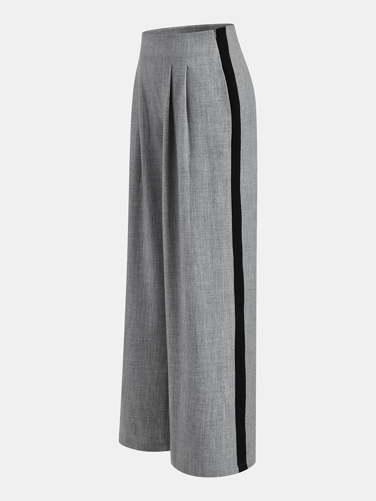 Pantalon plissé à jambes larges