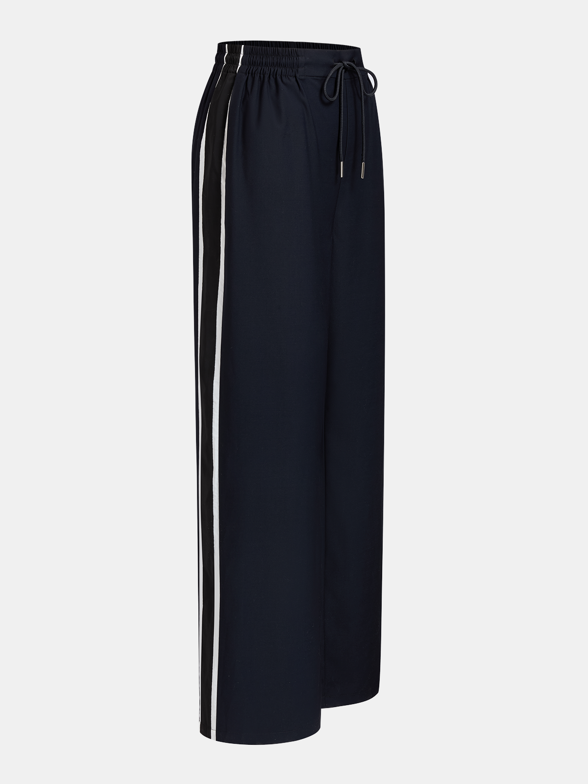 Drawstring Waist Wide Leg Pants