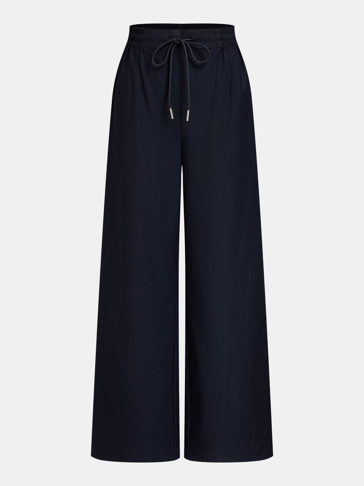 Drawstring Waist Wide Leg Pants