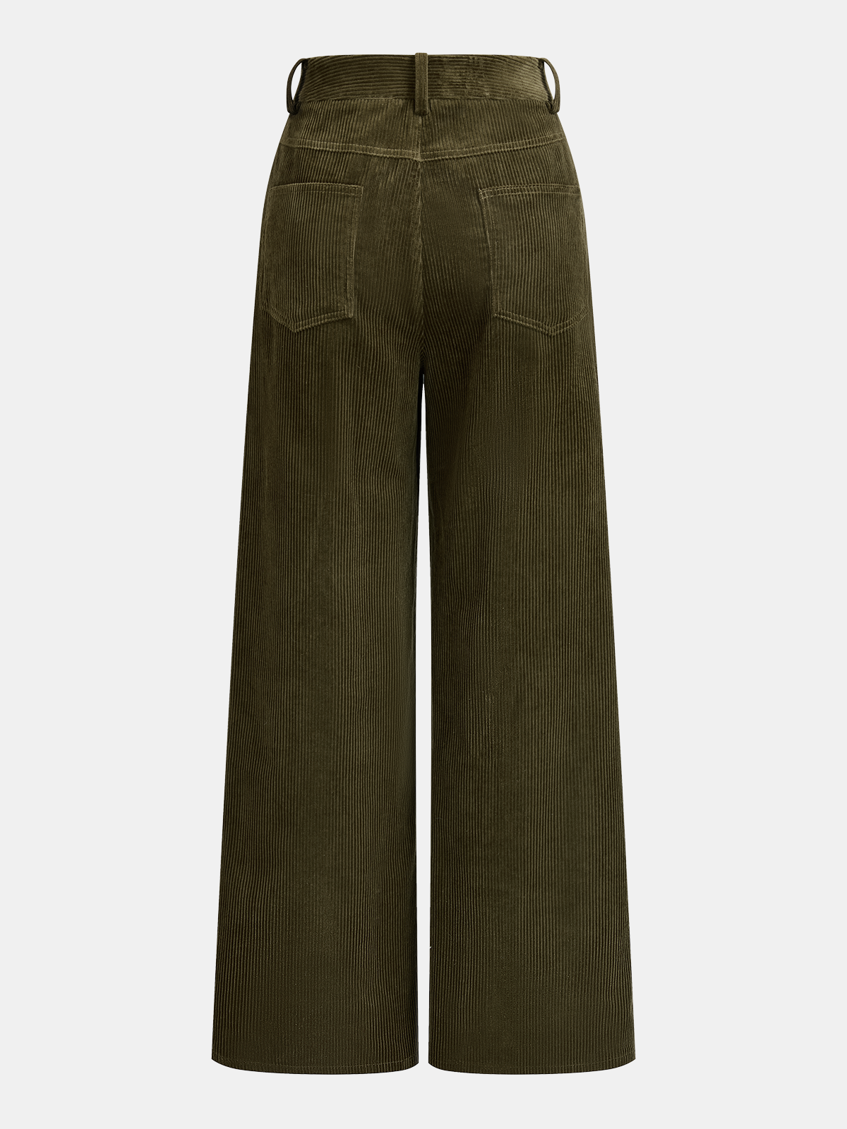 Cotton Corduroy Wide-Leg Pants