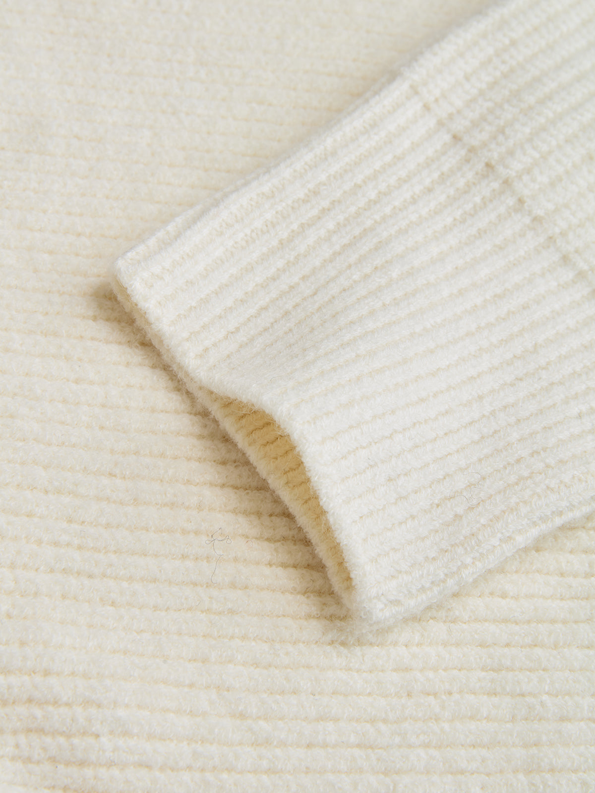 Color-Block Cutout Ribbed Sweater Set