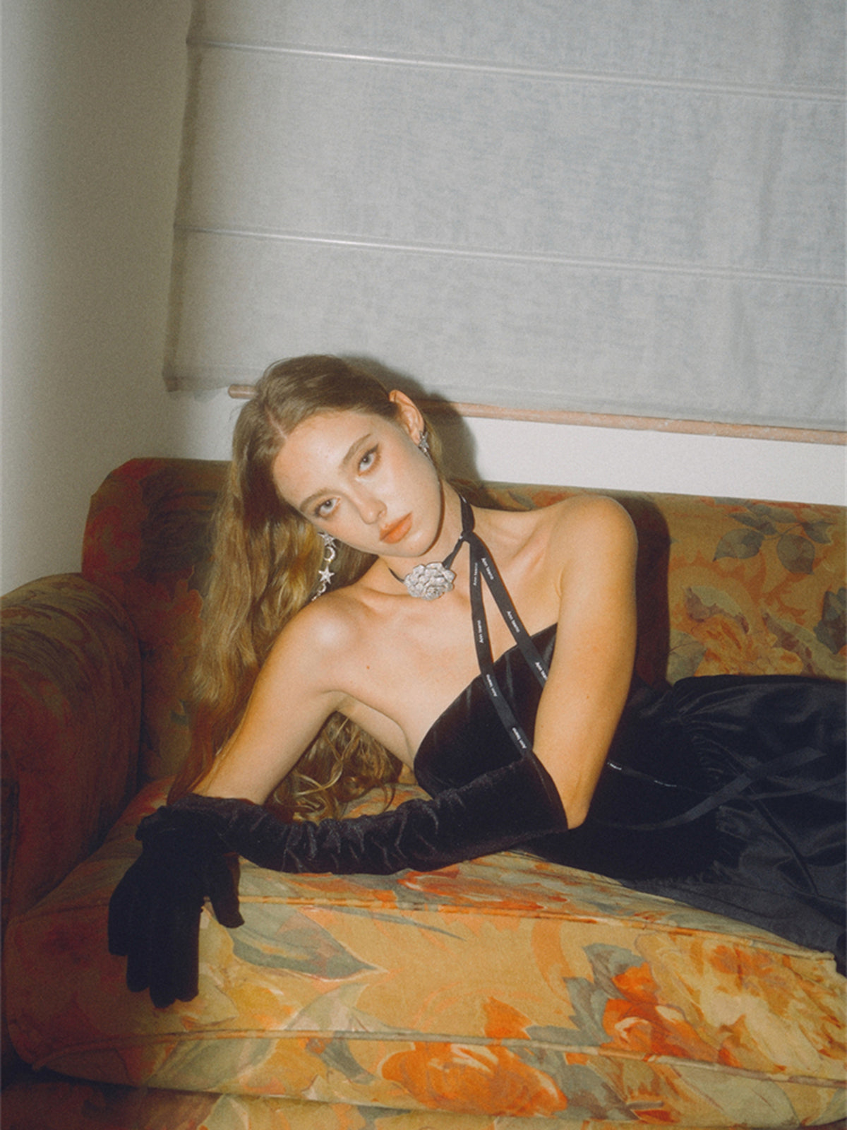 Velvet Long Gloves