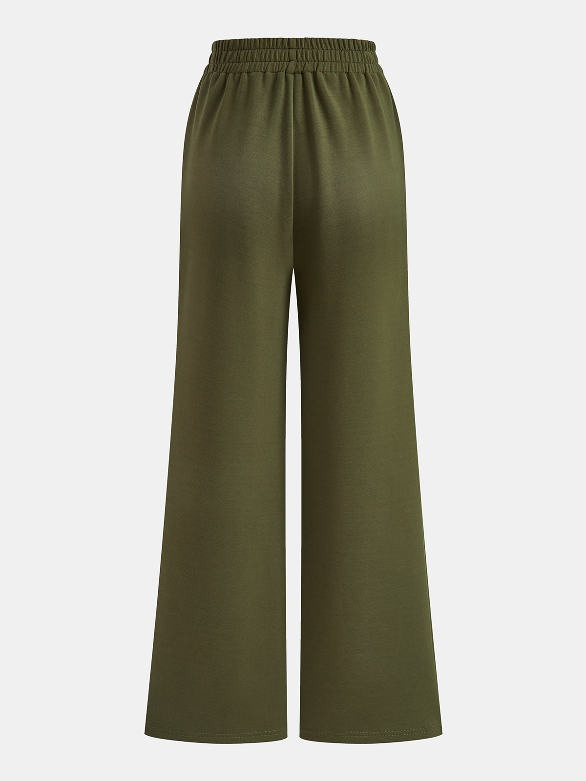 Belted Peplum Top & Wide-Leg Pants Set