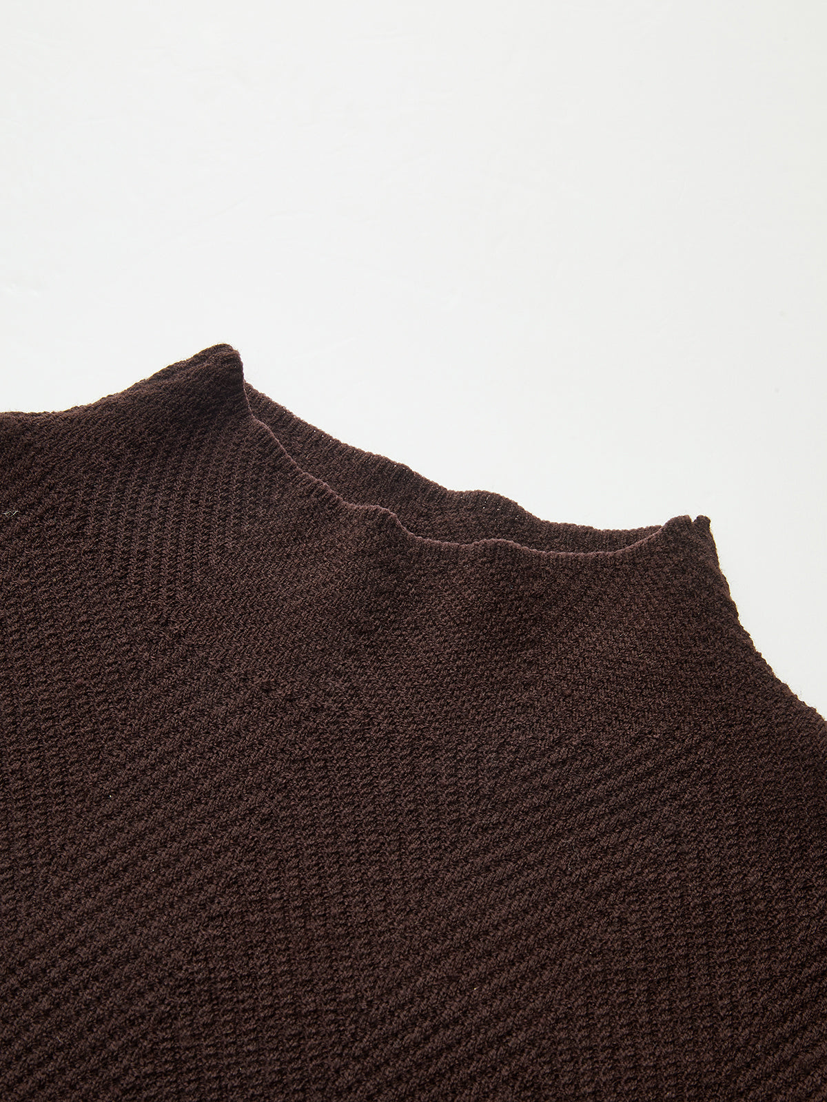 Herringbone Mock Neck Knit Top