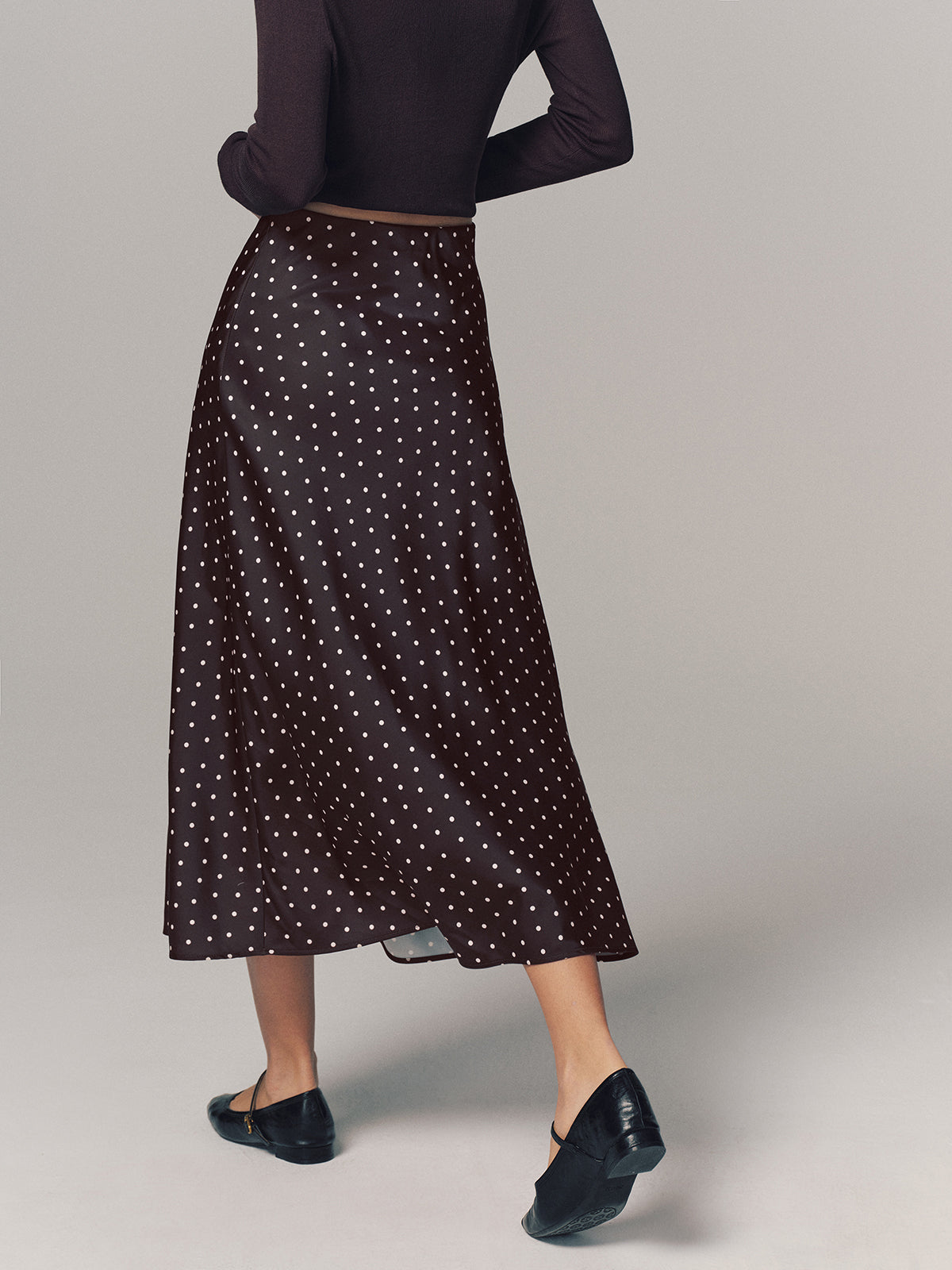 Polka Dot Maxi Skirt