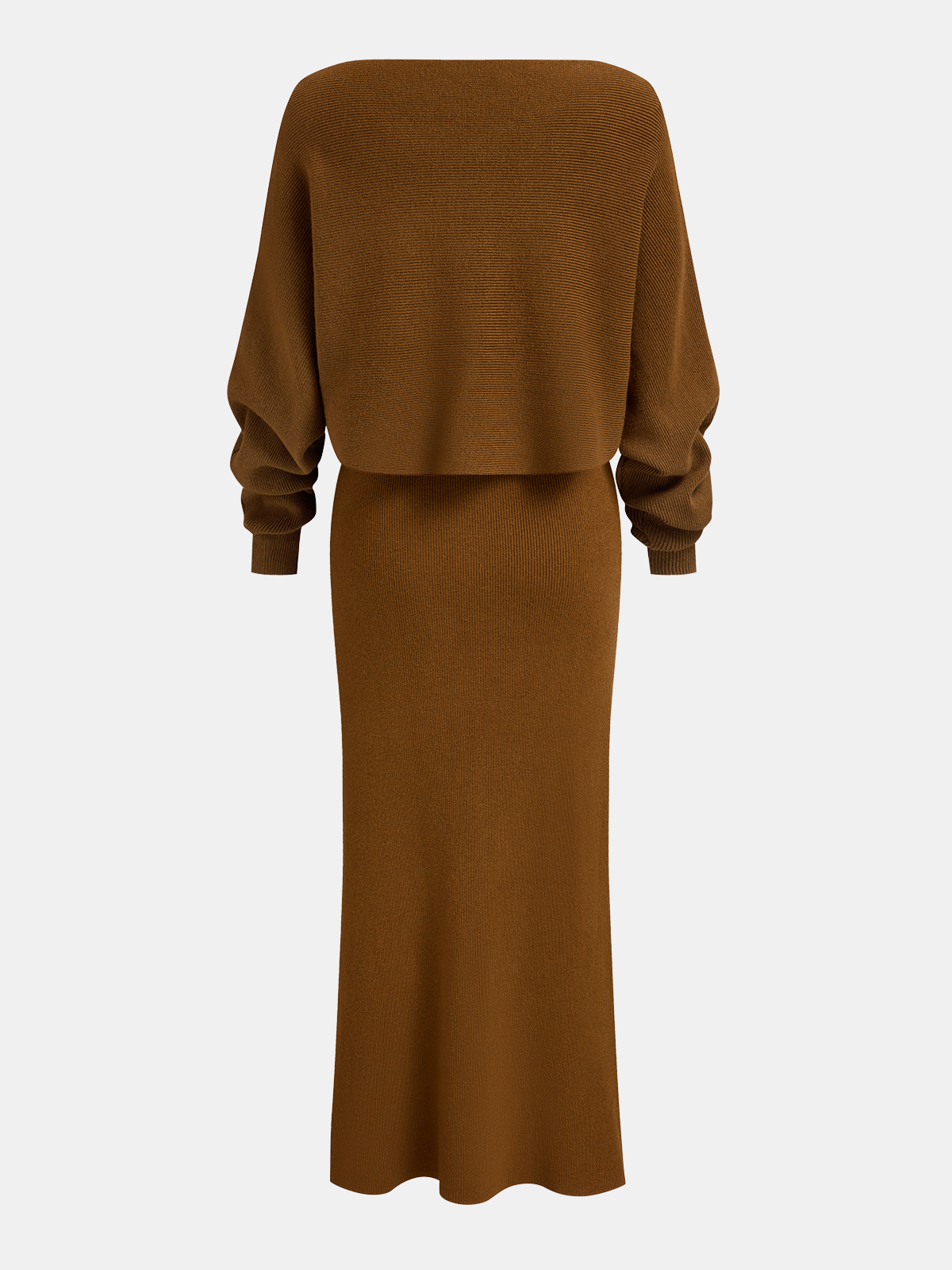Knit Top & Cami Maxi Dress Two-Piece Set