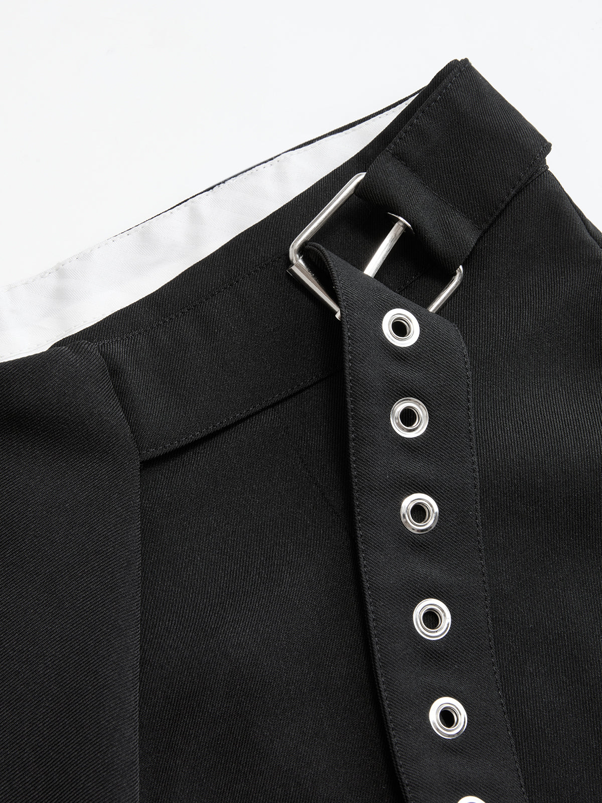 Wrap-Front Wide-Leg Pants