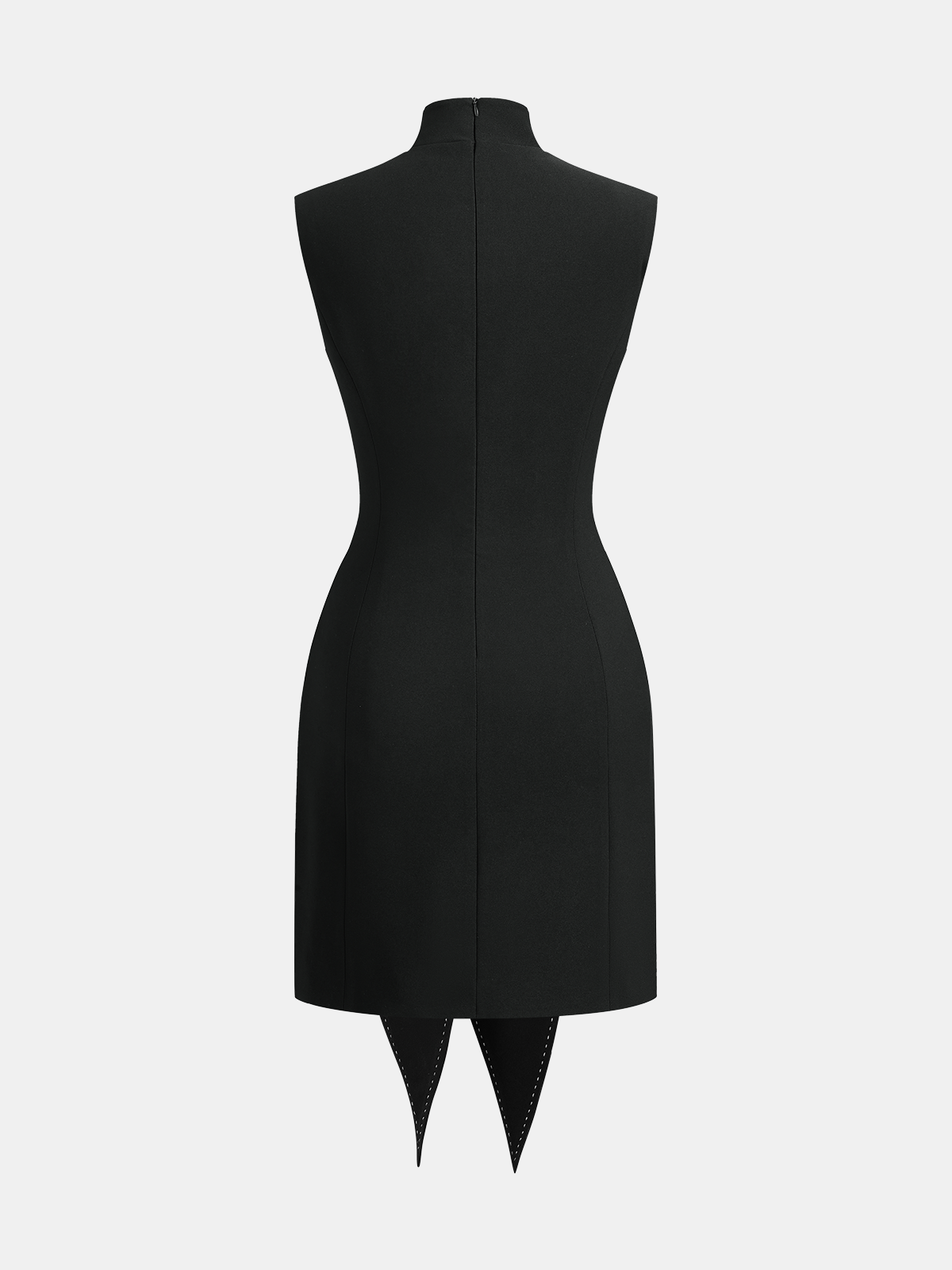 Sleeveless Knot-Waist Mini Dress