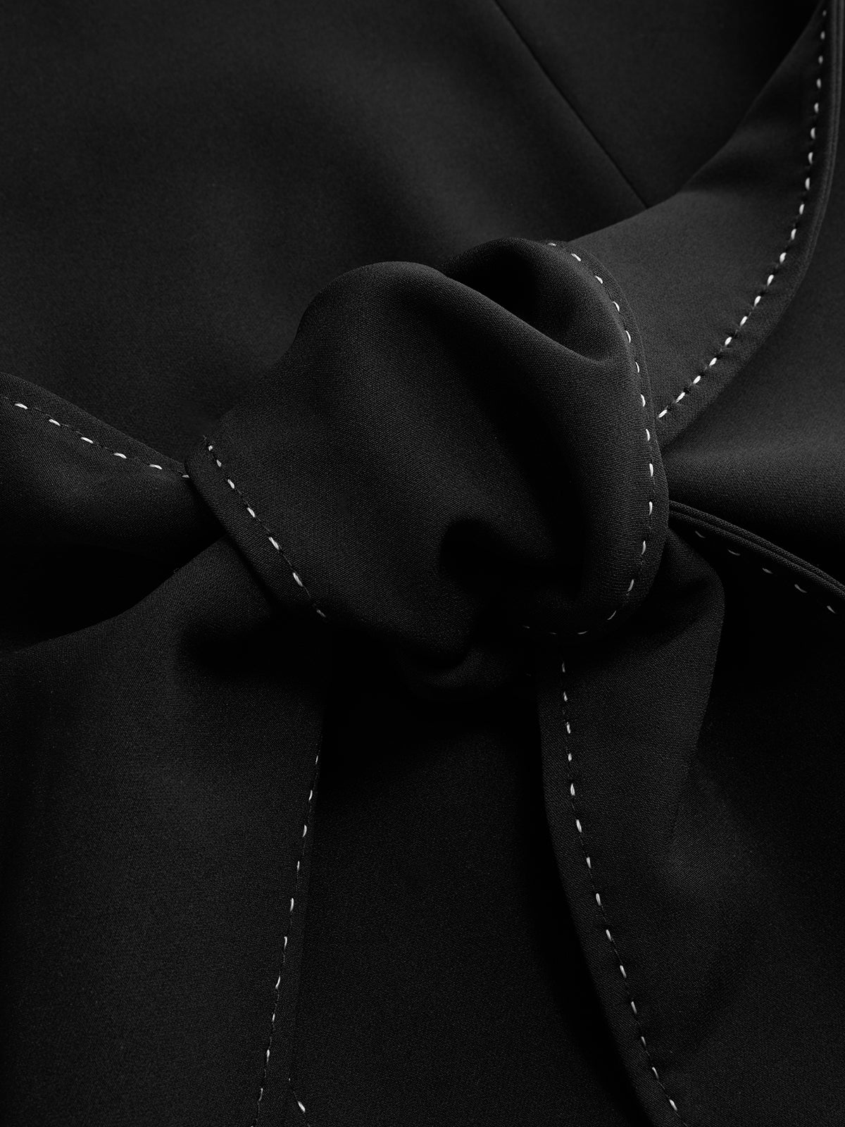 Sleeveless Knot-Waist Mini Dress