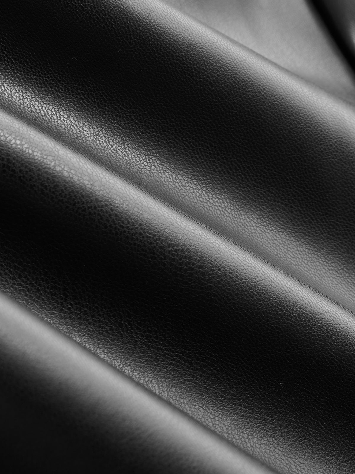 Belted Straight Leg Faux Leather Pants