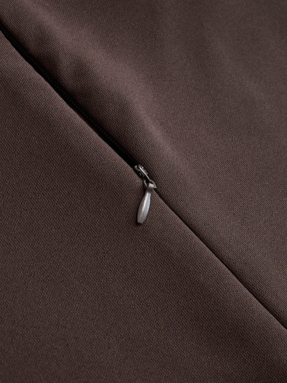 Crossed Faux Leather Waist A-Line Skirt