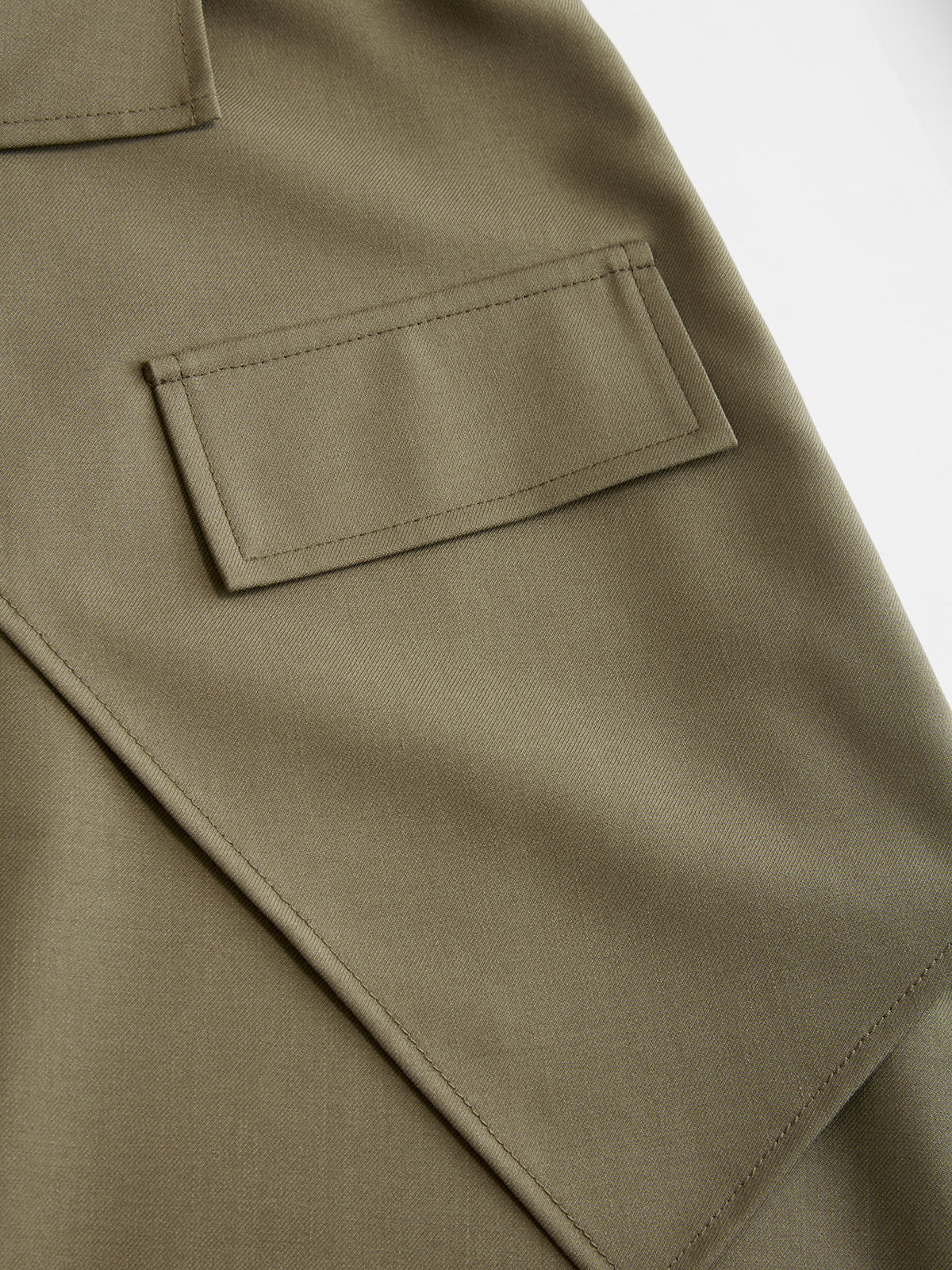 Belted Asymmetric Maxi Skirt