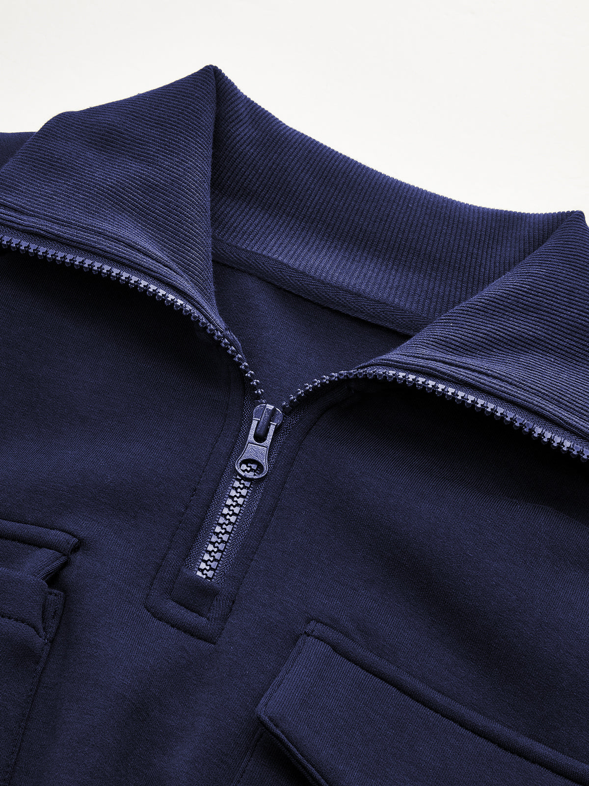 Turtleneck Half-Zip Cinched Waist Knit Top