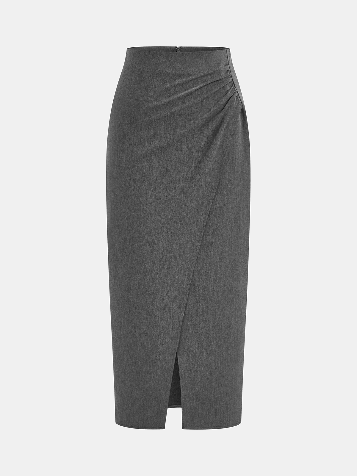 Jupe midi asymétrique drapée