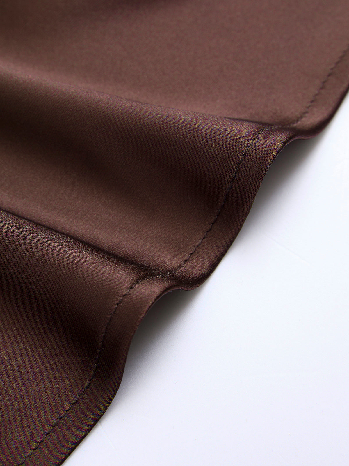 Jupe longue sirène en satin à taille élastique