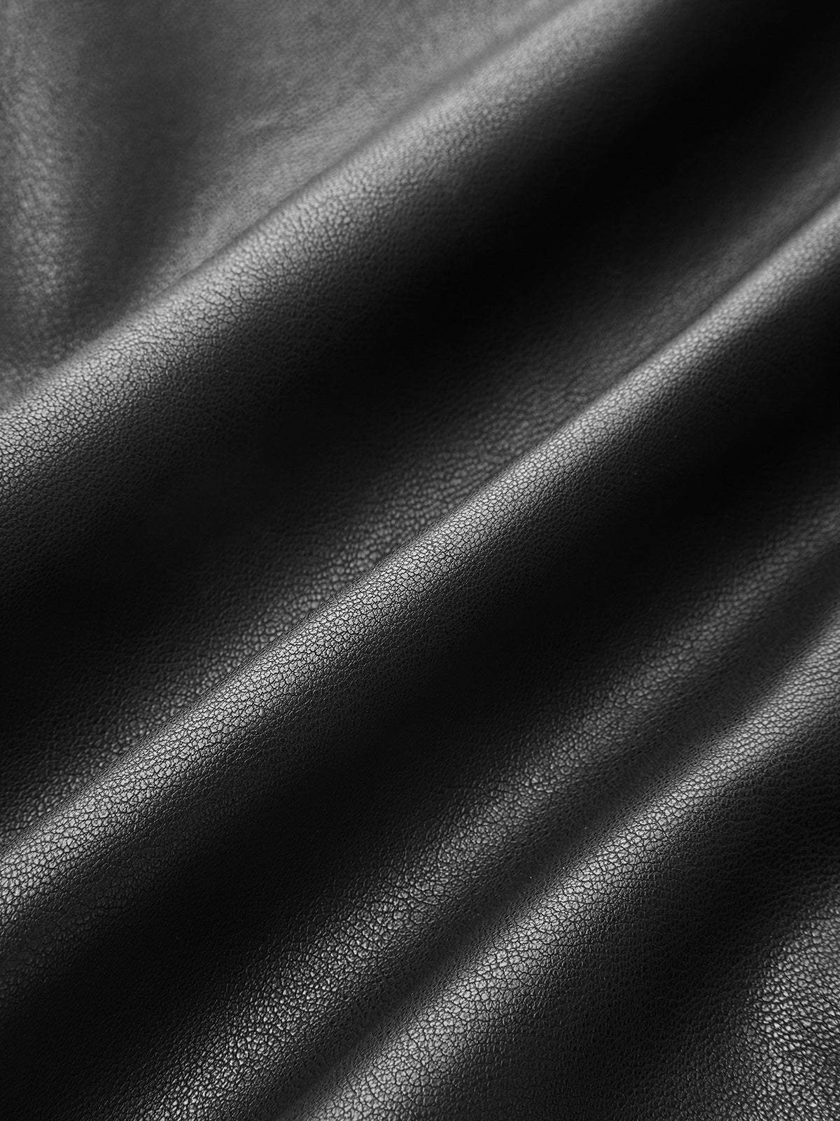 Faux Leather Ring Accent Asymmetric Skirt