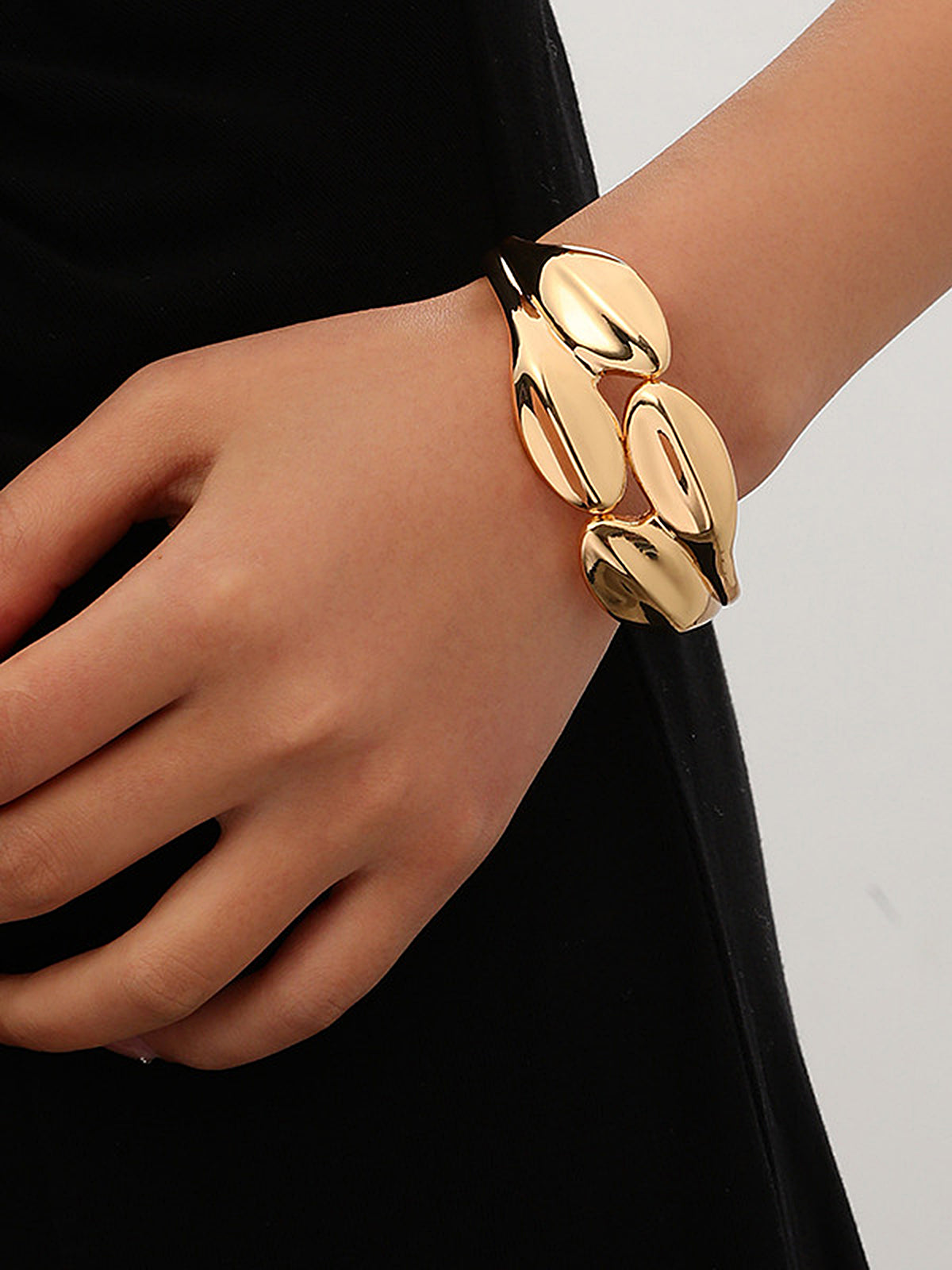 Irregular Sculpted Cuff Bracelet