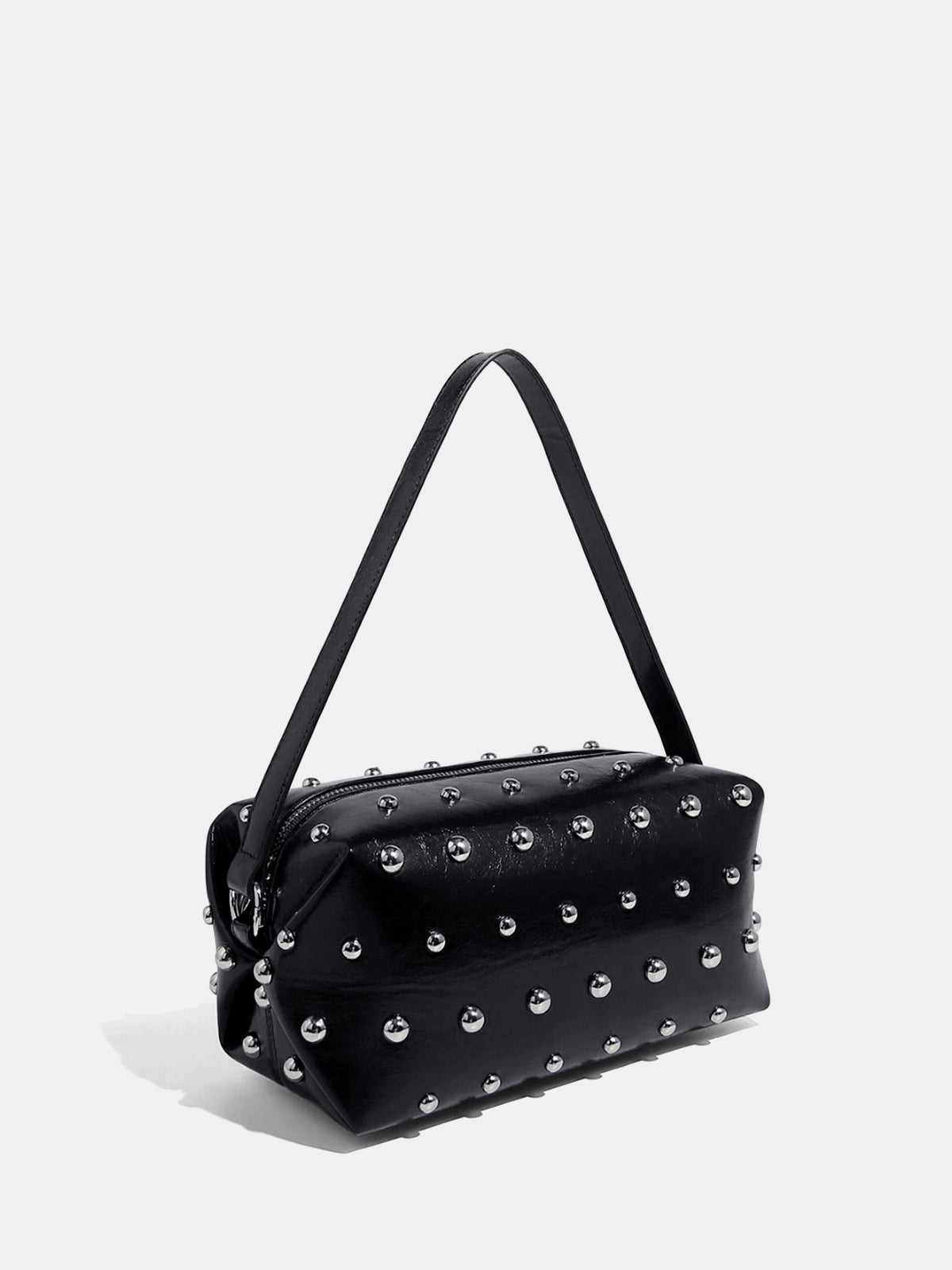 Studded Boxy Shoulder Bag
