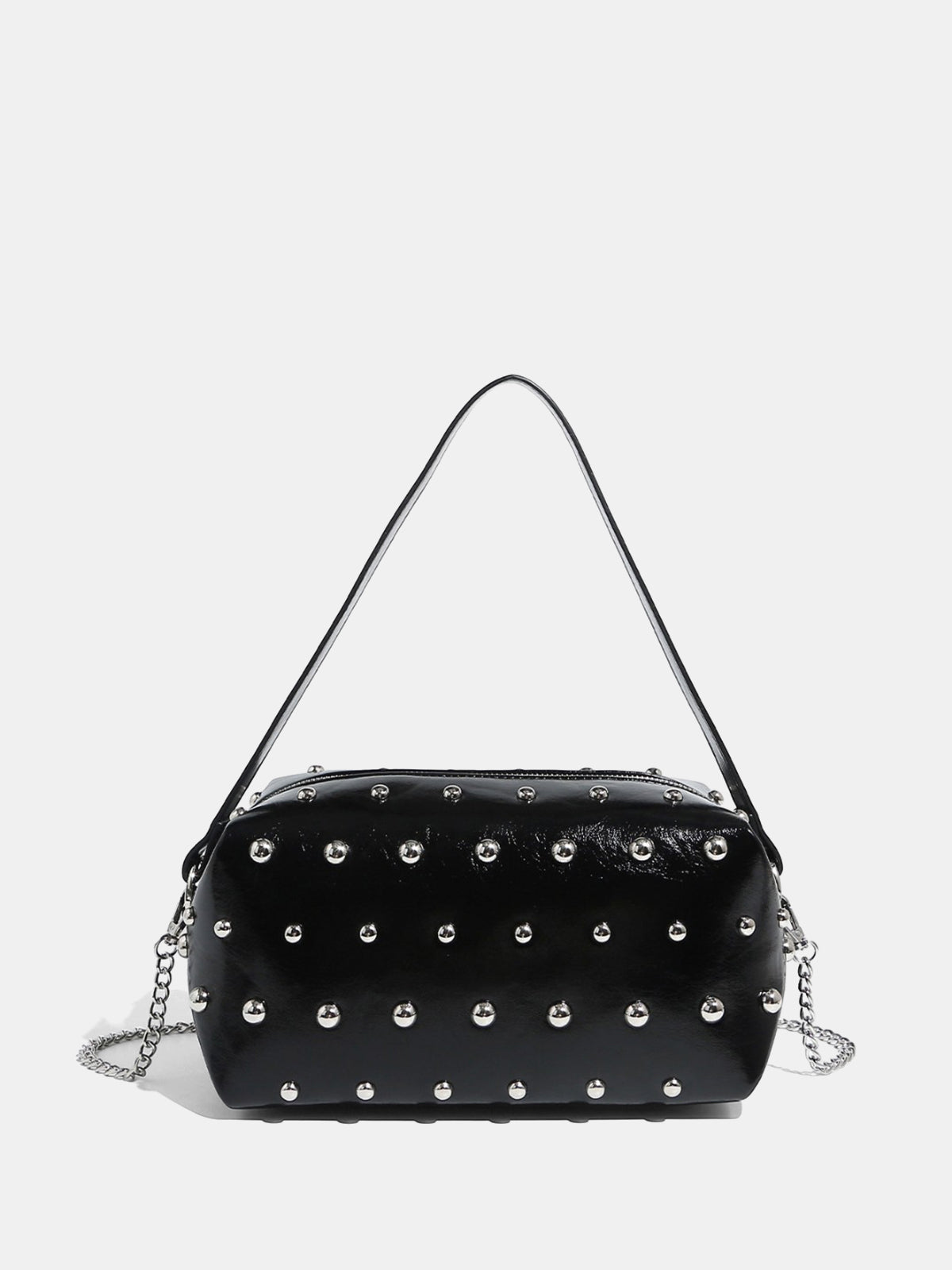 Studded Boxy Shoulder Bag