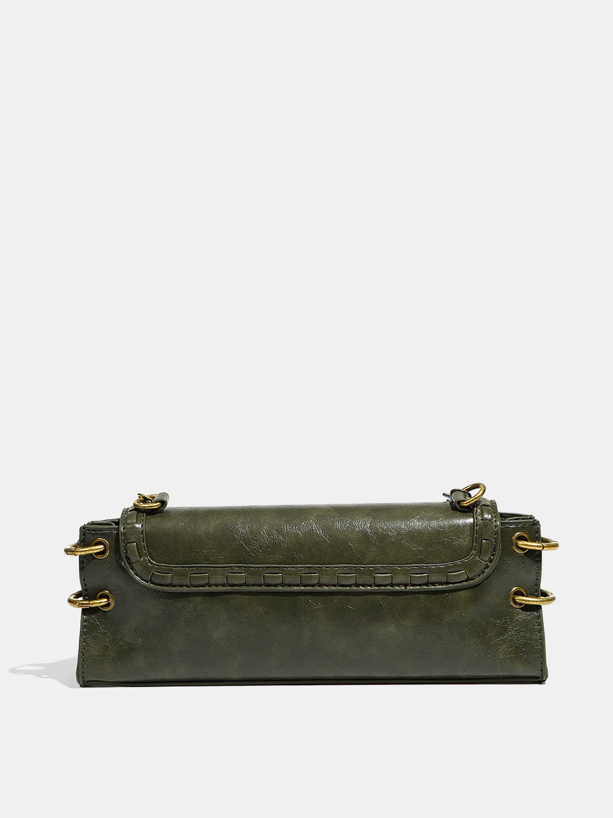Metal Clasp Chain Crossbody Bag