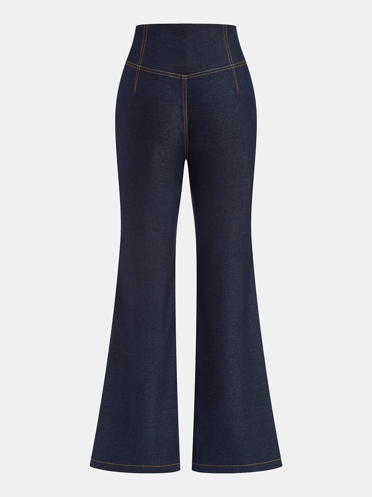 Cross-Over Waist Flared Pants