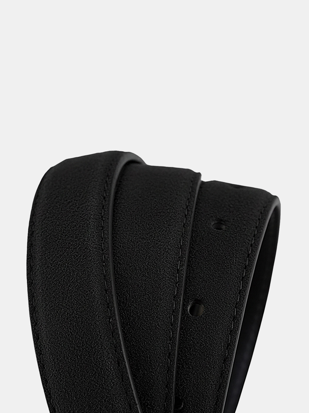 Multi-Bar Buckle Leather Belt