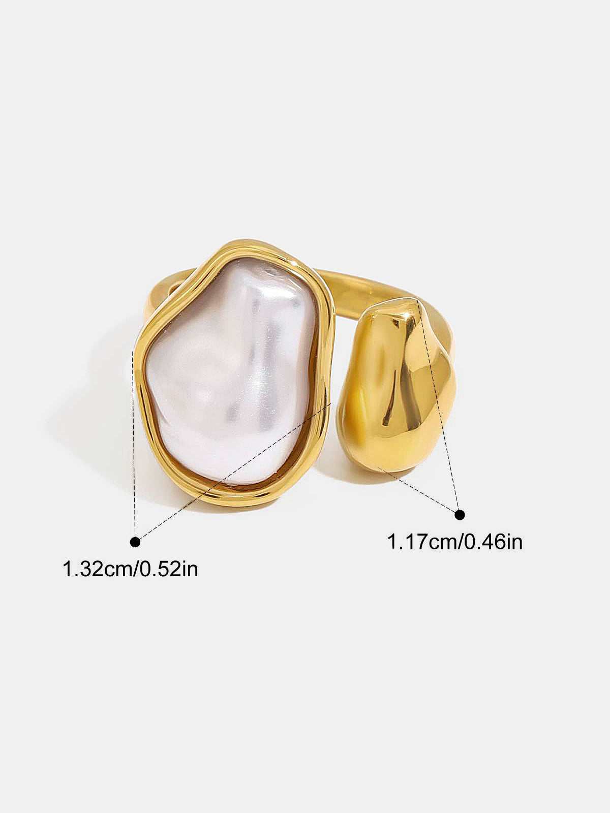 Baroque Pearl Statement Ring